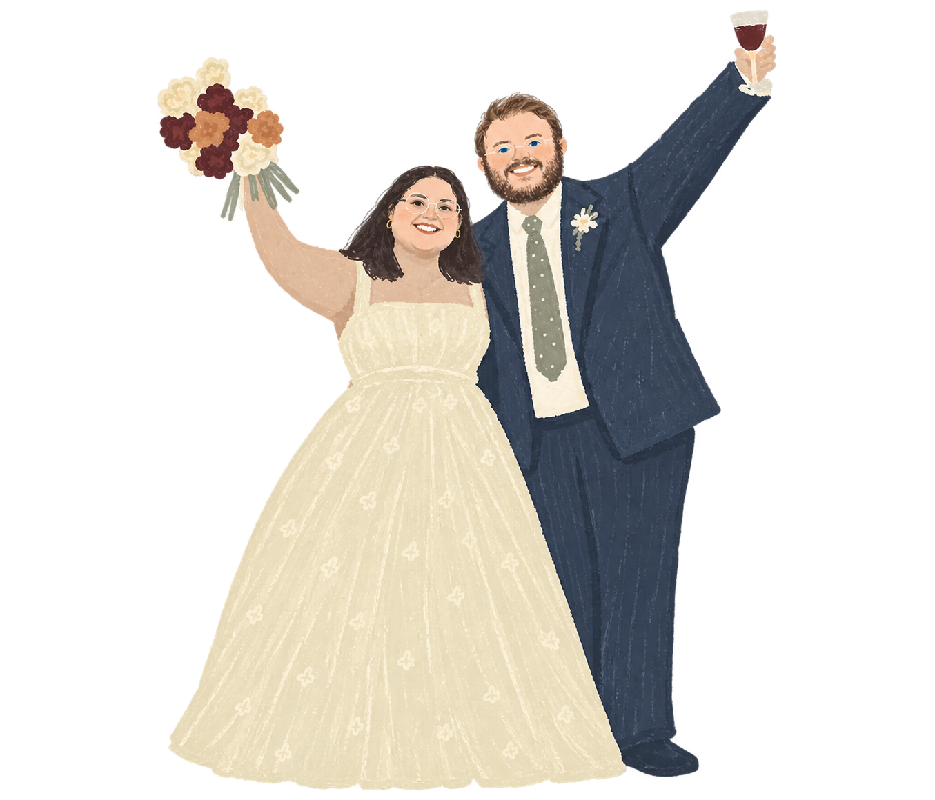 Miriam y Julián, ilustración